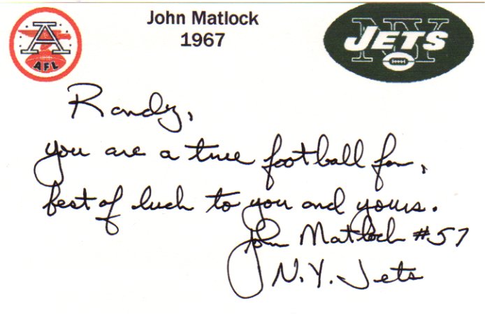 John Matlock - New York Jets