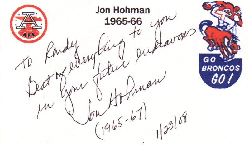 Jon Hohman - Denver Broncos