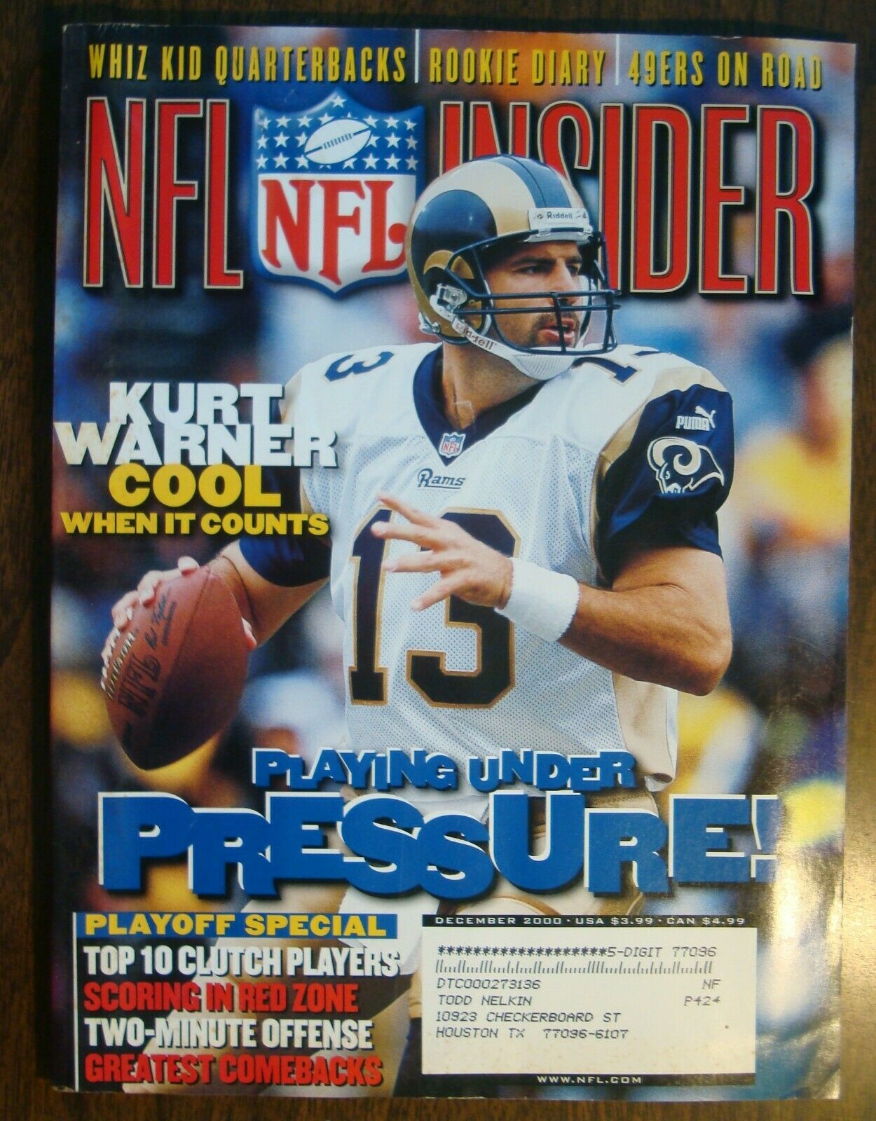 December 2000 - NFL Insider