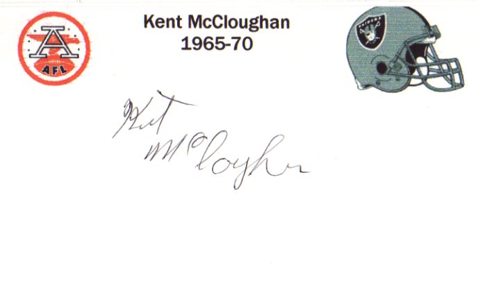 Kent McCloughan - Oakland Raiders