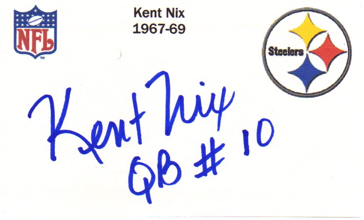Kent Nix - Pittsburgh Steelers