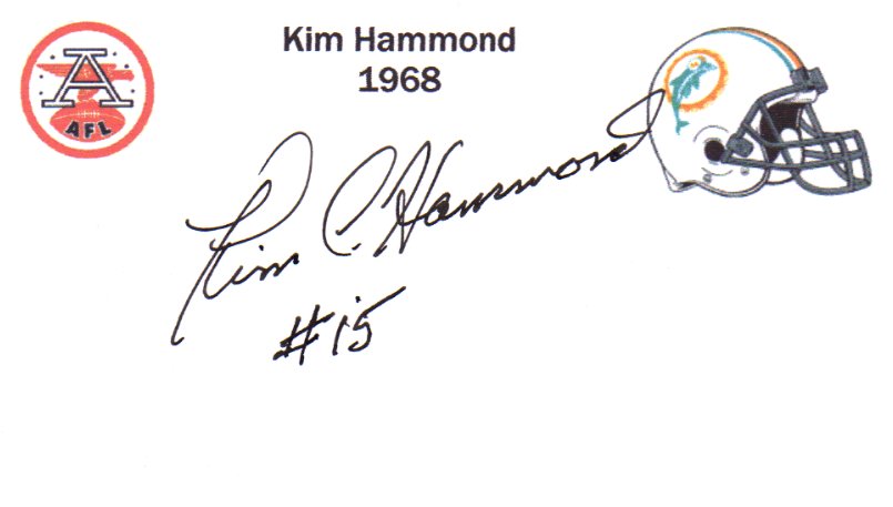 Kim Hammond - Miami Dolphins