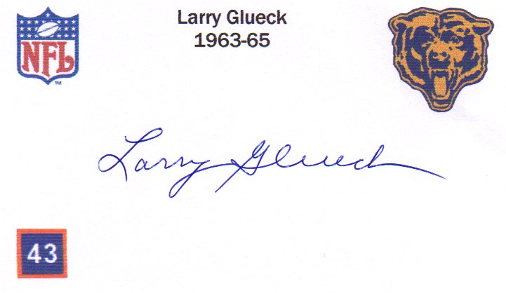 Larry Glueck - Chicago Bears