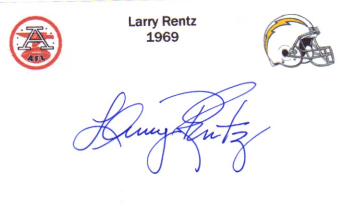 Larry Rentz - San Diego Chargers
