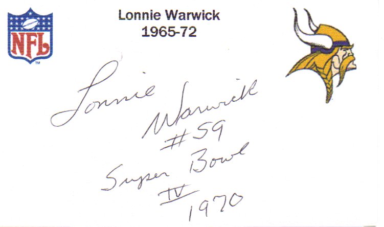 Lonnie Warwick - Minnesota Vikings
