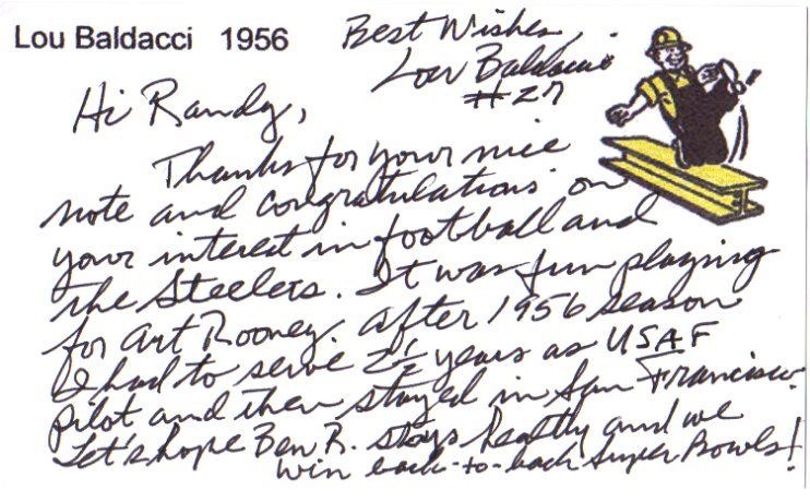 Lou Baldacci - Pittsburgh Steelers
