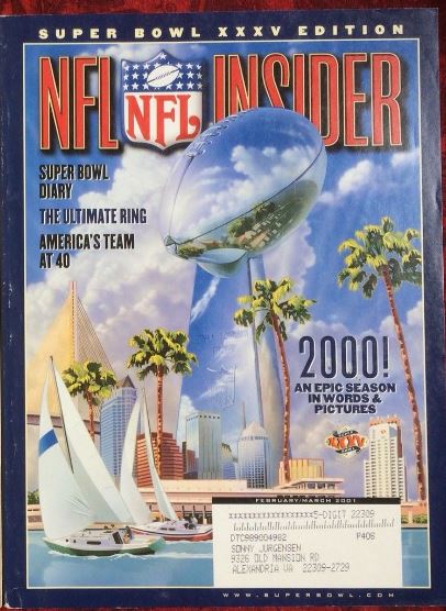 February 2001 - Super Bowl XXXV