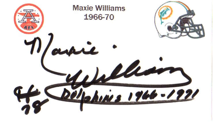 Maxie Williams - Miami Dolphins
