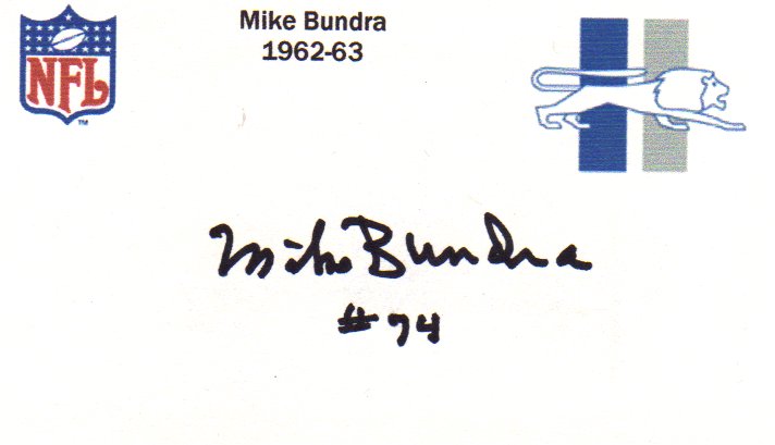 Mike Bundra - Detroit Lions