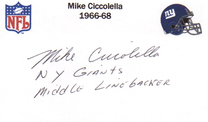 Mike Ciccolella - New York Giants