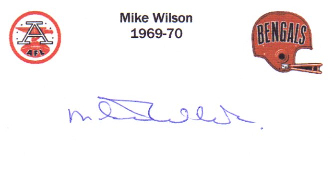 Mike Wilson - Cincinnati Bengals