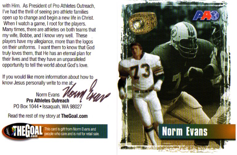 Norm Evans - Miami Dolphins