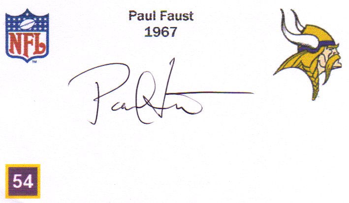 Paul Faust - Minnesota Vikings