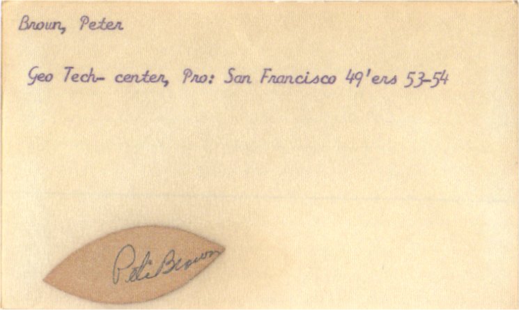 Pete Brown - San Francisco 49ers