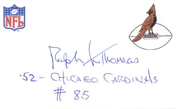 Ralph Thomas - Chicago Cardinals