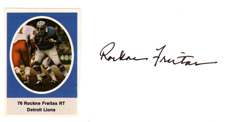 Rockne Freitas - Detroit Lions