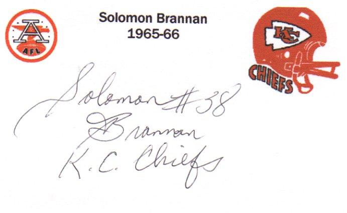 Soloman Brannan - Kansas City Chiefs