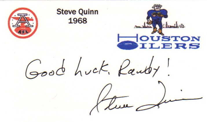 Steve Quinn - Houston Oilers