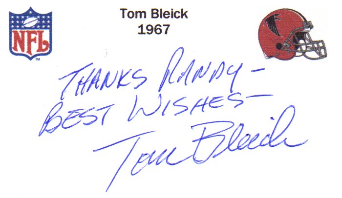 Tom Bleick - Baltimore Colts