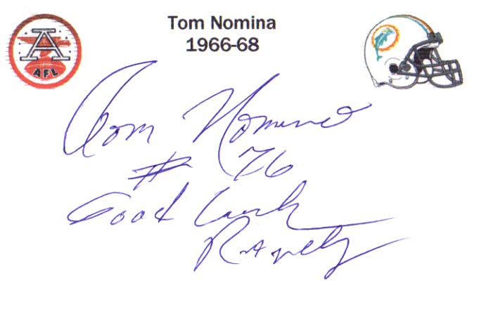 Tom Nomina - Denver Broncos