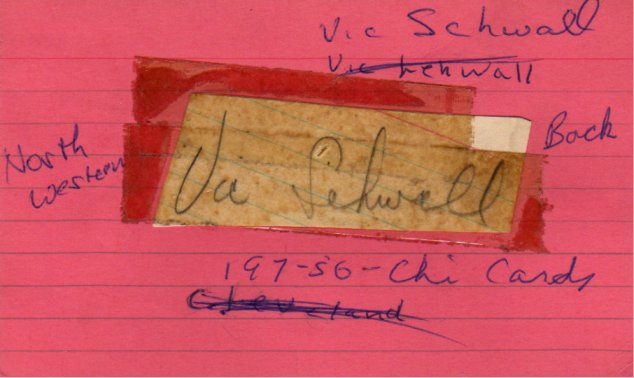 Vic Schwall - Chicago Cardinals