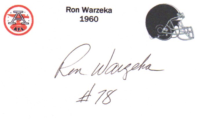 Ron Warzeka - New York Titans