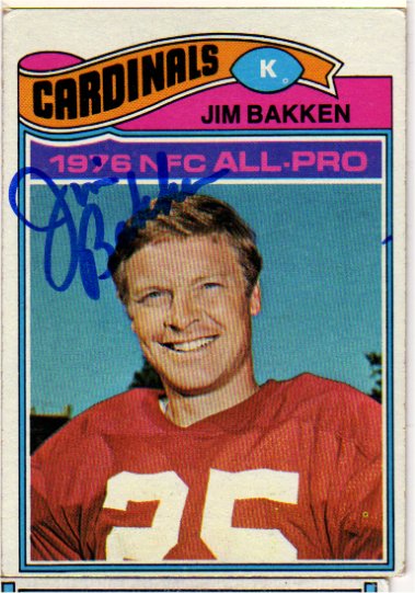 Jim Bakken - St Louis Cardinals