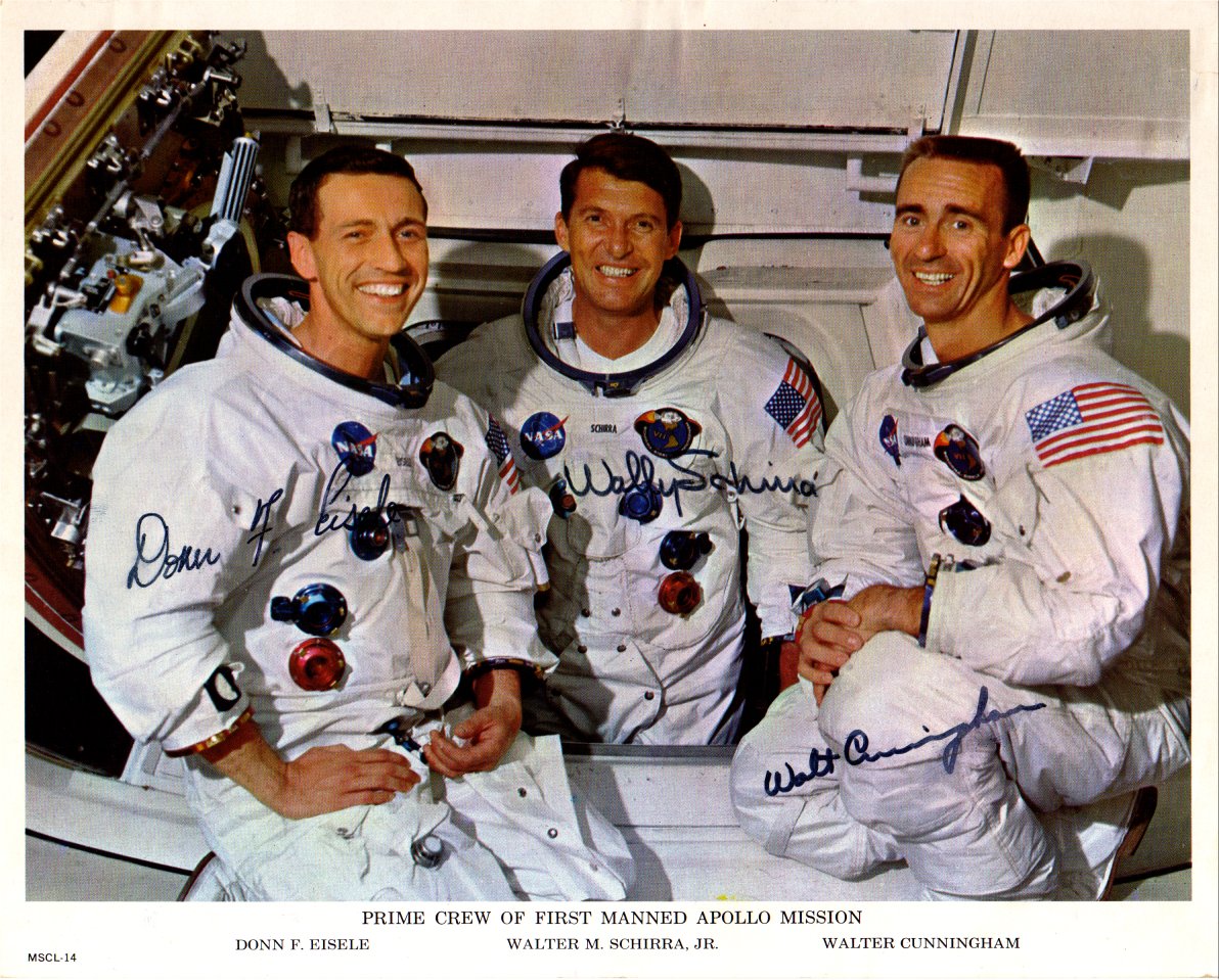 Eisele, Schirra and Cunningham