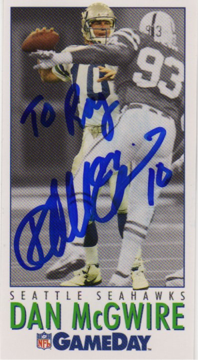 Dan McGwire - Seattle Seahawks