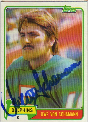 Uwe Von Schamann - Miami Dolphins