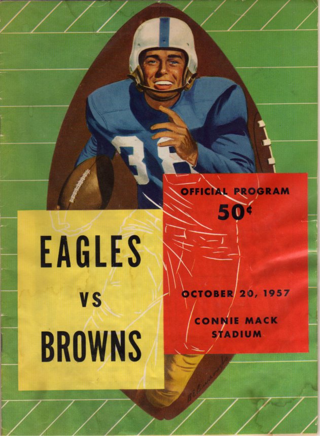 Philadelphia Eagles vs Cleveland Browns  - 10/20/1957