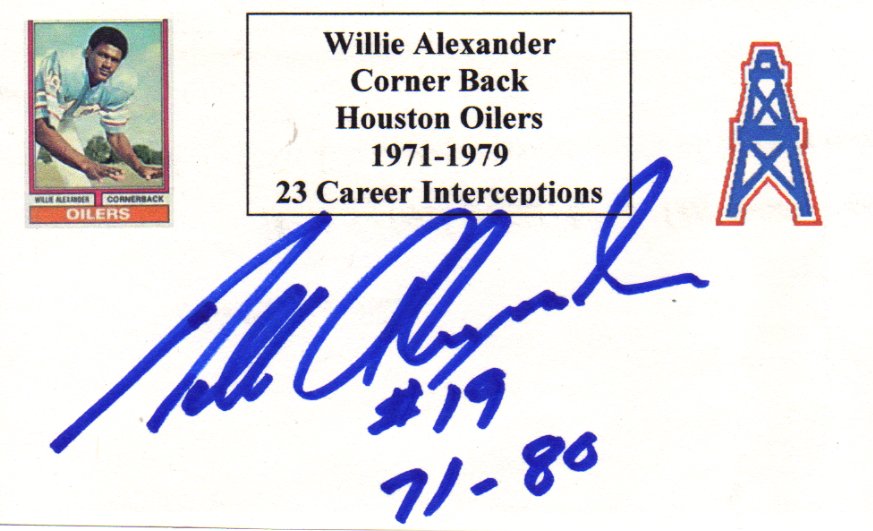 Willie Alexander - Houston Oilers