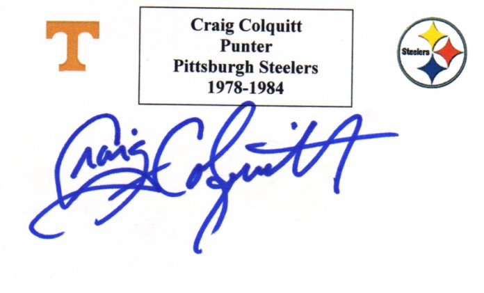 Craig Colquitt - Pittsburgh Steelers