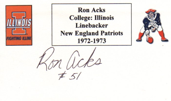 Ron Acks - New England Patriots