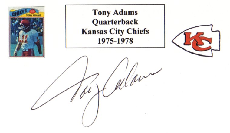 Tony Adams - Kansas City Chiefs