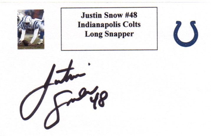 Justin Snow - Indianapolis Colts