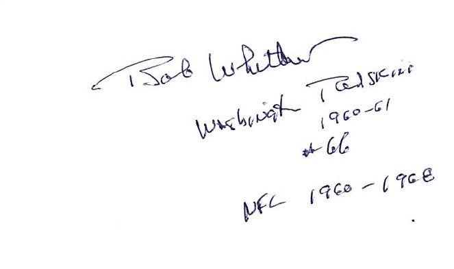 Bob Whitlow - Washington Redskins