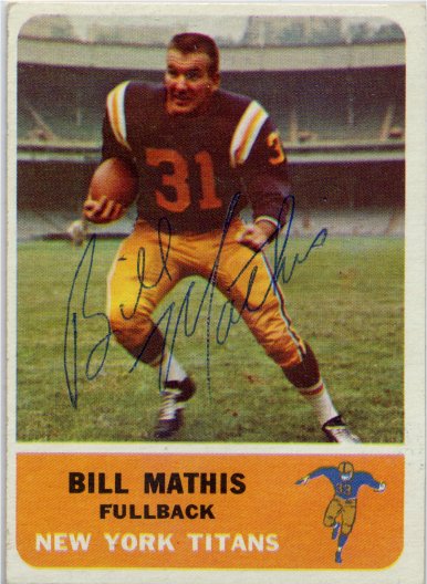Bill Mathis - New York Titans