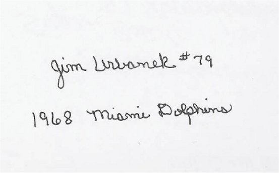 Jim Urbanek - Miami Dolphins