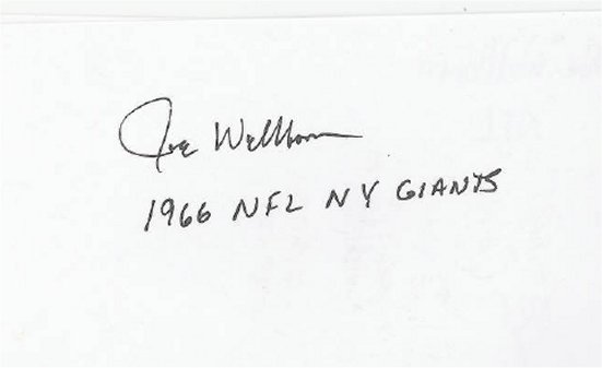 Joe Wellborn - New York Giants