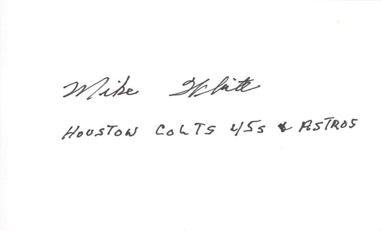 Mike White - MLB Houston Astros