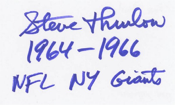 Steve Thurlow - New York Giants