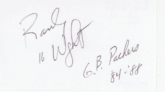 Randy Wright - Green Bay Packers