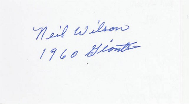 Neil Wilson - New York Giants