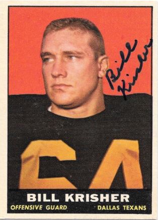 Bill Krisher - Dallas Texans