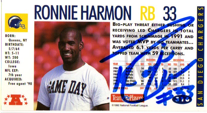 Ronnie Harmon - San Diego Chargers
