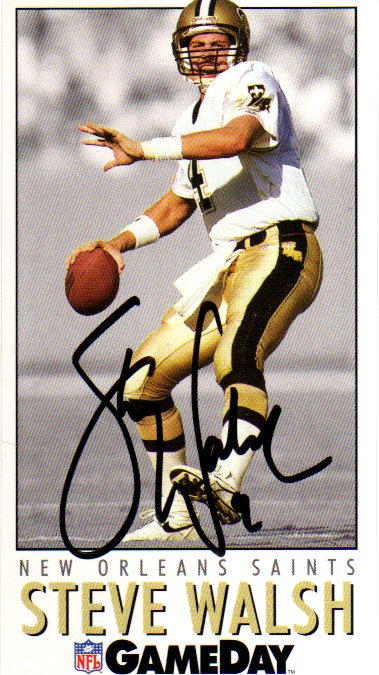 Steve Walsh - New Orleans Saints