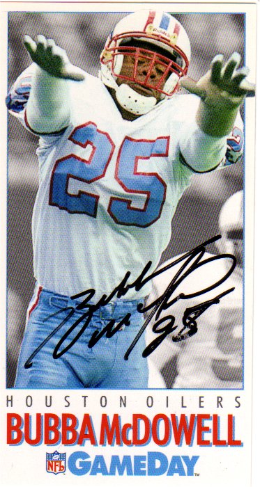 Bubba McDowell - Houston Oilers