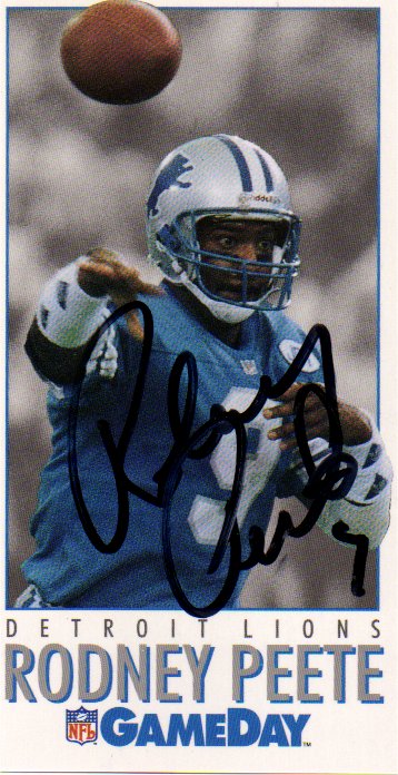 Rodney Peete - Detroit Lions