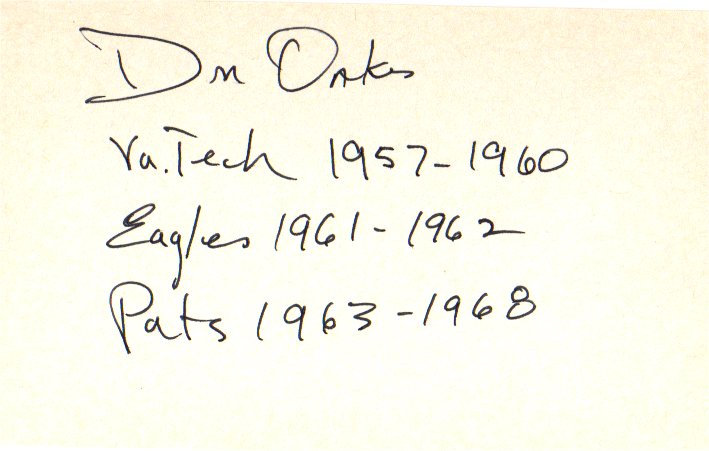 Don Oakes - Philadelphia Eagles